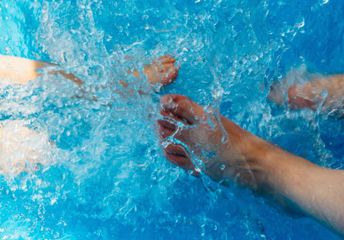 Splashing Feet